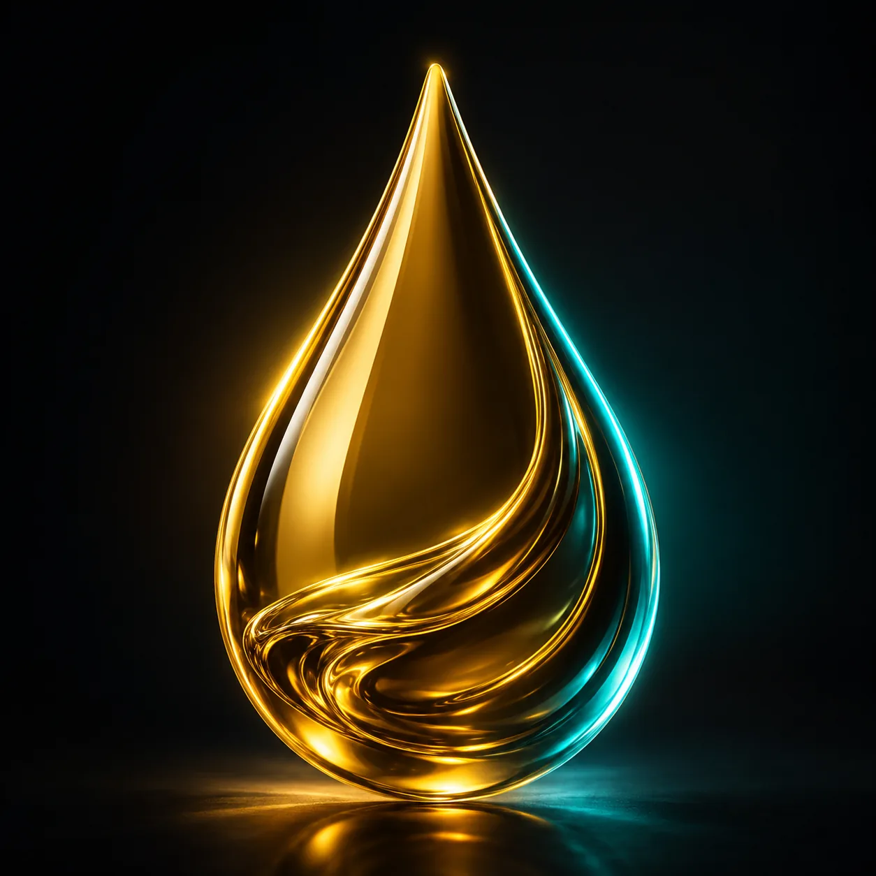 Gota de aceite dorada BonGer